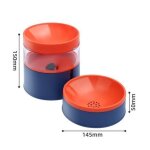 Gamelle automatique couleur pour animaux de compagnie, protecteur de cou accru, bol pour chat, eau et ...