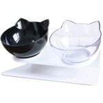 Gamelles chat chien double bols pour chats antid�rapants avec support sur�lev� anti - d�rapant chat bols ...