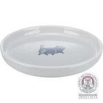 Gamelle pour chat - trixie - lot de 4 - c�ramique - plat - large - 0, 6 l