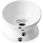 Gamelle inclinable en c�ramique pour chats avec angle d'inclinaison pour prot�ger la colonne vert�brale ...