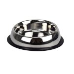 Gamelle inox pour chien ou chat avec faible profondeur et bord inclin�, base antid�rapante, 15, 5 x 21 ...