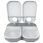 Gamelle kerbl c200 cat mate 400 g mixte blanc