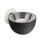 Gamelle murale anti - dversement pour animaux de compagnie (noire) pour chats et chiens, mangeoire de ...