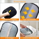 Gant anti poils animaux, 2 brosse anti poils animaux avec brosse chat, gant statique attrape - poils, ...