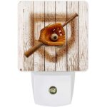 Gant de baseball bat plug - in led veilleuses du cr�puscule a l'aube pour salon chambre cuisine, vintage ...