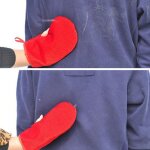 Gants d'pilation pour animaux de compagnie, dispositif a poils doux et collants, antistatique, brosse ...