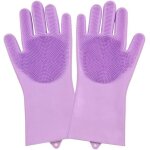 Gants de toilettage pour animaux de compagnie brosse pour chien gant de nettoyage gant de massage gants ...