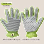 Gants de toilettage pour animaux de compagnie, epilation l�che pour chiens et chats, bain et massage ...