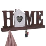Garde - robe murale hwc - a91 home, planche vestiaire, style chalet, bois, m�tal