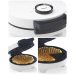 Gaufrier �lectrique - livoo - 5 c?urs - 1000 w - antiadh�sif double couche - rangement vertical