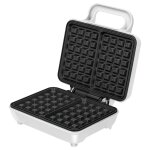 Gaufrier professionnel pour 2 gaufres belges epaisses, plaques antiadhsives, 1000w, blanc, mpm, mgo ...