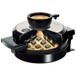 Gaufrier 4 gaufres triangulaires, température automatique plaques anti - adhésives, 700w, noir / argent, ... Gaufrier 4 gaufres triangulaires, température automatique plaques anti - adhésives, 700w, noir / argent, ...