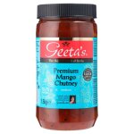 Geeta's chutney mangue epic�e saveur authentique indienne 1. 5 kg pot traditionnel d�licieux condiment ...