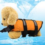 Gilet de sauvetage imperm�able pour animaux de compagnie, 1 pi�ce, r�glable, petit, moyen chiot, gilet ...
