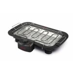 Girmi bq11 2000 w barbecue electrique dessus de table noir, acier inoxydable