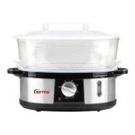 Cuiseur vapeur girmi vp26 - 12 litres - 750 watt - inox / noir