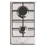 Table de cuisson au gaz glem gt32ix - 2 plaques de cuisson - niche - largeur : 26. 5 cm - profondeur ...