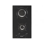 Glem gv32bk - table de cuisson au gaz - 2 plaques de cuisson - niche - largeur : 26. 8 cm - profondeur ...