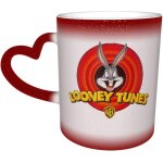 Glgifts bugs bunny gobelet en porcelaine peint a couleur changeante dans le ciel pour bureau