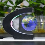 Globe terrestre l�vitant futuriste led multicolores gadget high - tech 360 degr�s