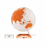Globe terrestre lumineux light & colour � 30 cm - orange