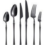 Gmaxt ensemble de couverts, couverts de table pour 6 personnes, mnagre 36 pices, couverts avec couteau, ...