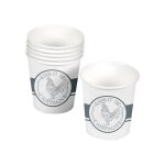 Gobelets en carton - marque inconnue - set de 10 - 23 cl - ecologique - jetable