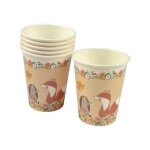 Gobelets en carton - le - marron - 25 cl - 6 pi�ces - vaisselle jetable