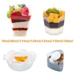 Gobelets a dessert rutilisables en plastique, 10 / 12 / 20 / 25 / 40 pices, mini tasses a portion, ...