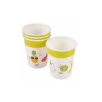 Gobelets en papier - ha - set de 6 - 25 cl - blanc - vaisselle jetable