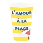 Gobelet reutilisable pp l'amour a la plage 25cl