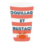 Gobelet reutilisable pp coquillages crustaces 25cl