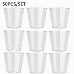 Gobelets transparents jetables en plastique, nouvelle tasse de dgustation en plastique pour pique - ...