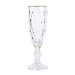 Gobelets en verre transparent, epais, r�tro, motif diamant, vin rouge, champagne, brandy, verres a bi�re, ...