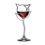 Promotion! gobelet a vin rouge fantaisie, verres a cocktail, en forme de fleur de rose, verres a vin, ...