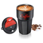 Gobelet de voyage portable q1jb, tasses a caf, th au lait, double tasse d'eau pour l'extrieur