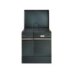 Godin - 240162000060 - cuisinire bois arpge 75cm 10kw buches 50cm noir 240162noir