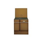 Godin - cuisinire  bois 10kw brun fonc 240162brunfoncepoli