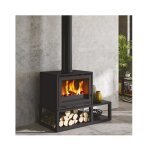 Godin - pole  bois fonte 10kw noir 411109noir