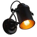 Goeco r�tro industrielle spot plafonnier applique murale int�rieur vintage style loft industriel e27 ...
