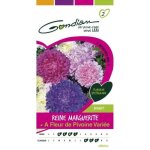 Fleurs artificielles - gondian - reine marguerite - fleur de pivoine r�aliste - rose - el�gance chic