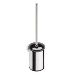 Goupillon de toilette mural brosse omega en chrome 38, 5x12cm - noir - noir - -