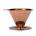 Goutteur de café en acier inoxydable, avec support de tasse, filtre a micro mailles fines, lavable au ... Goutteur de café en acier inoxydable, avec support de tasse, filtre a micro mailles fines, lavable au ...