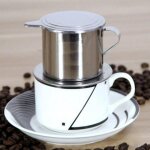 Goutteur de café vietnamien portable en acier, pot vietnamien réutilisable, tasse de goutte - a - goutte ... Goutteur de café vietnamien portable en acier, pot vietnamien réutilisable, tasse de goutte - a - goutte ...