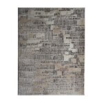 Goyave kapla - tapis graphique effet kapla beige 120 x 170 cm