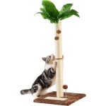 Grand griffoir pour chat poteau 80cm avec corde sisal, arbre a chat en bois design petit