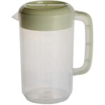 Grand pichet en plastique avec couvercle 2500ml mix drinks pichet d'eau pour jus de limonade chaud et ...