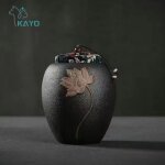 Grand porte - urne a cendres en cramique, cercueil agaant commmoratif, urnes de crmation pour animal ...