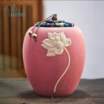 Grand porte - urne a cendres en cramique, cercueil agaant commmoratif, urnes de crmation pour animal ...