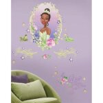 Grand sticker mural la princesse et la grenouille